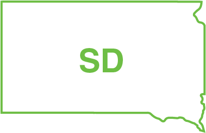 South Dakota state outline