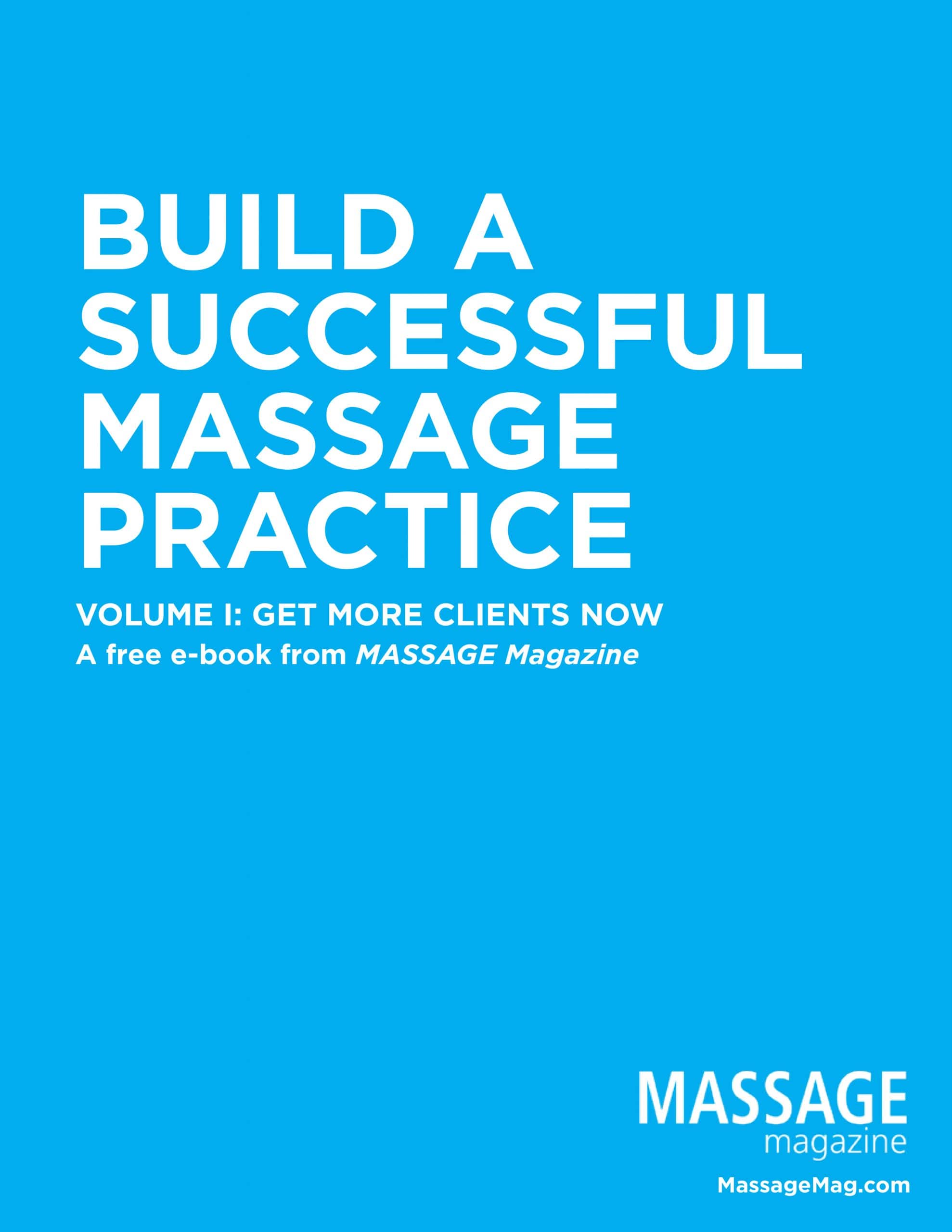 Ebook Build a Successful Massage Practice Massage Magazine Insurance