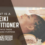 Blog featured image Reiki practitioner, image is a reiki healer giving reiki to a client