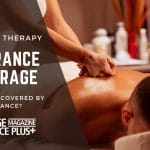 Freatured image for blog Is Massage Covered by Insurance?, man getting a massage wondering if his insurance would cover it