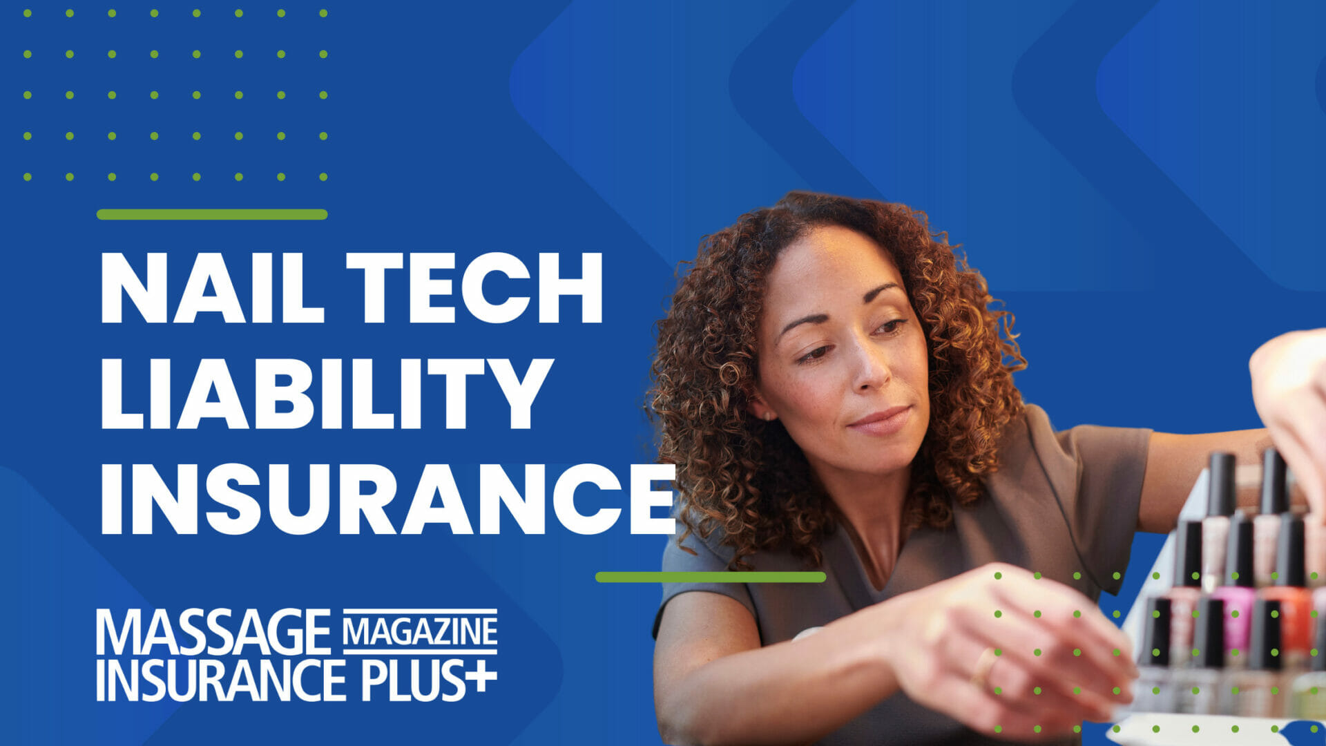 Featured image of a nail professional with nail polish thinking about securing her practice with nail tech insurance