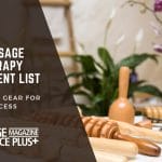Freatured image for blog post The Ultimate Massage Therapy Equipment List: Essential Gear for Success various massage tools layed out on a table